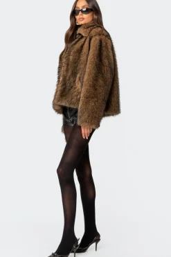 Mob Wife Faux Fur Jacket