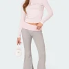 Molly Contrast Flared Leggings