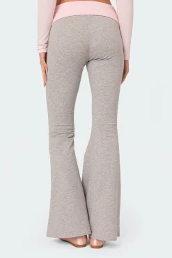 Molly Contrast Flared Leggings