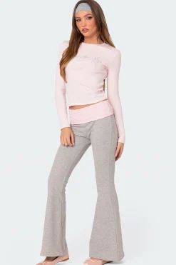 Molly Contrast Flared Leggings