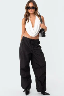 Monique Cropped Open-Back Top