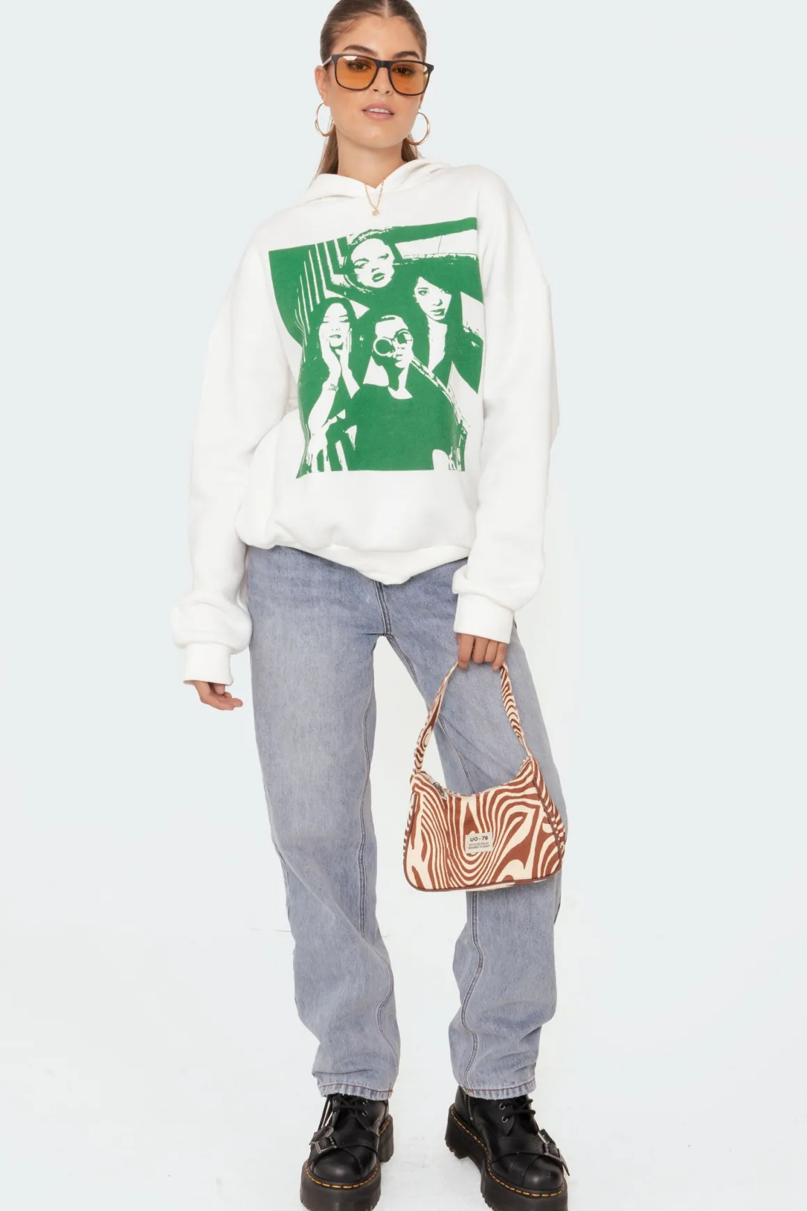 Mono Print Hoodie