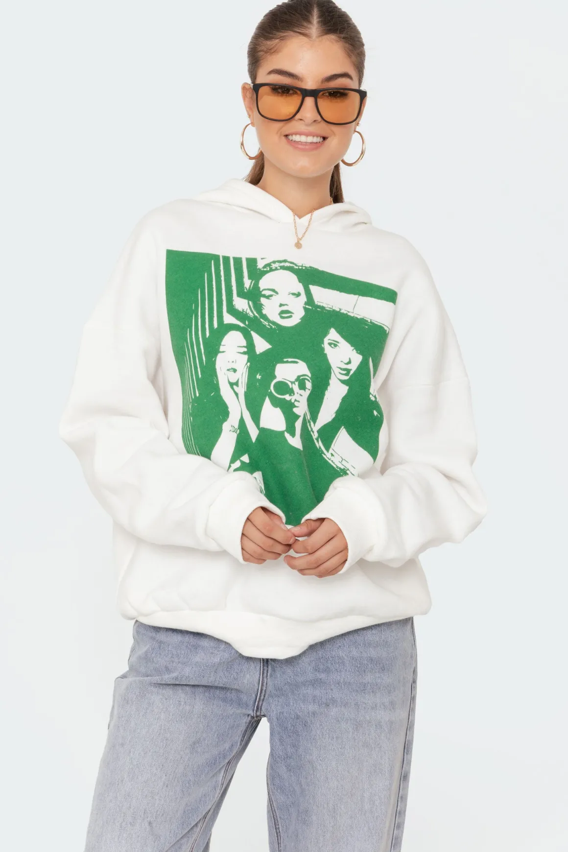 Mono Print Hoodie