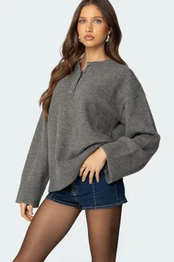 Montana Oversized Button Sweater