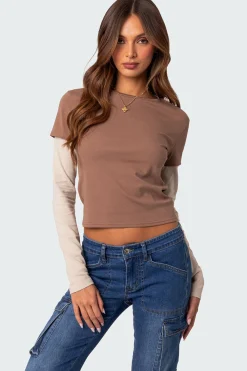 Mood Layered Long Sleeve T Shirt