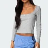 Mora Lace Trim Ribbed T Shirt