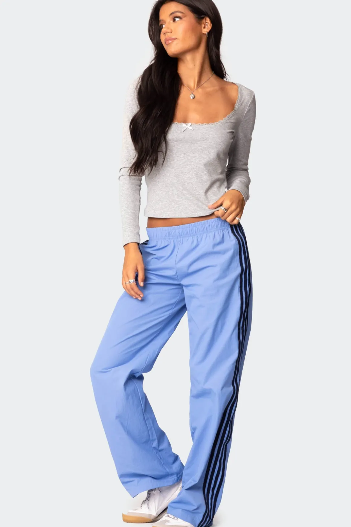 Mora Lace Trim Ribbed T Shirt