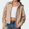 Mori Oversized Faux Leather Jacket