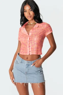 Morphy Mesh Button-Up Shirt
