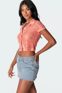Morphy Mesh Button-Up Shirt
