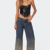 Mud Wash Low Rise Slouchy Jeans