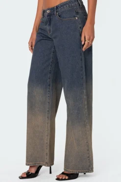 Mud Wash Low Rise Slouchy Jeans