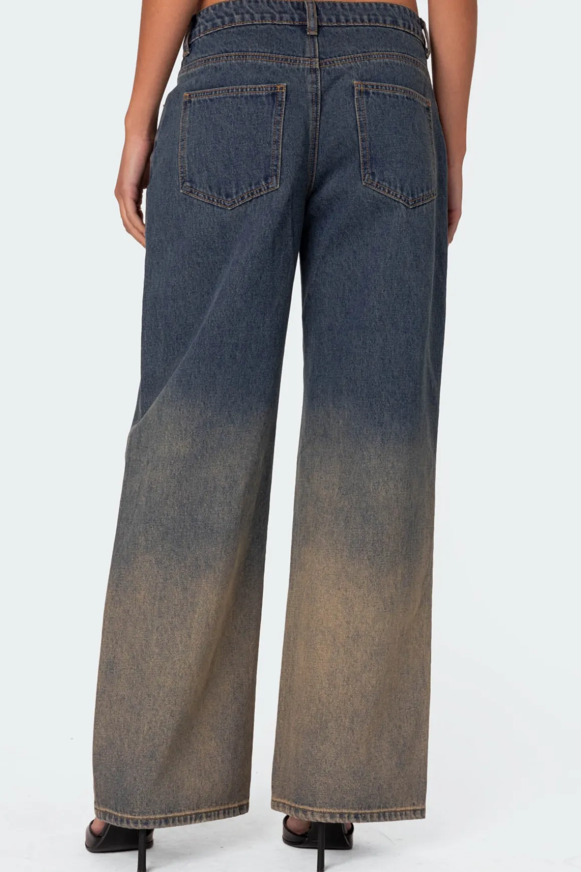 Mud Wash Low Rise Slouchy Jeans