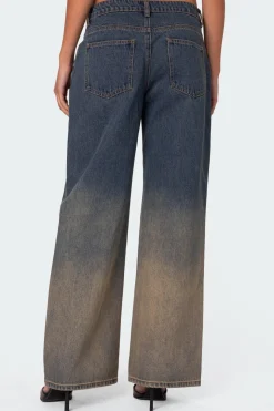 Mud Wash Low Rise Slouchy Jeans