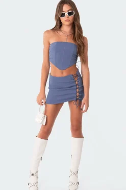 Murphy Lace-Up Skirt
