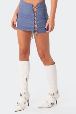 Murphy Lace-Up Skirt