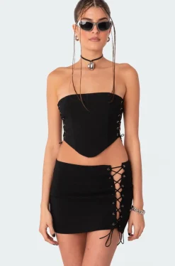 Murphy Side Lace-Up Corset
