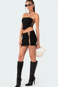 Murphy Side Lace-Up Corset