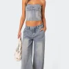 Myla Washed Wide Leg Jeans