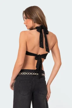 Myrah Open Back Sheer Lace Corset