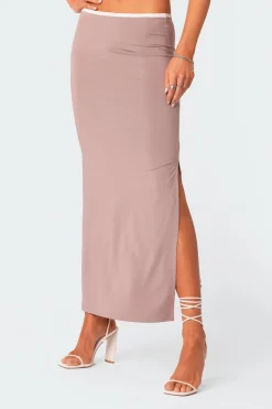 Nadia Side Slitted Maxi Skirt