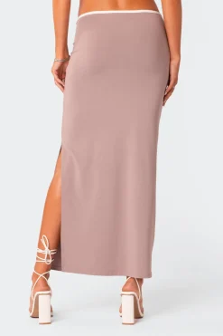 Nadia Side Slitted Maxi Skirt