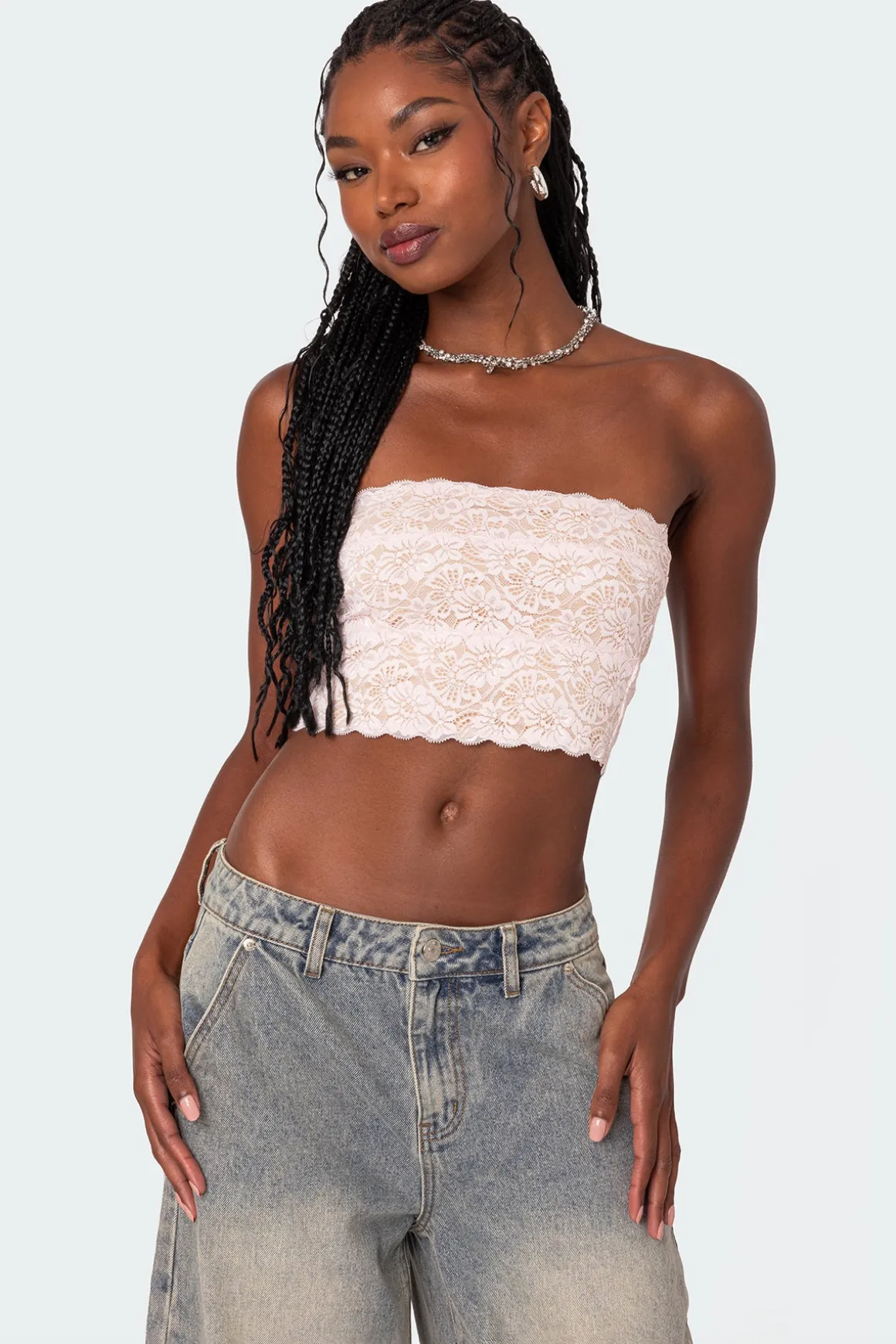 Nadine Lace Tube Top