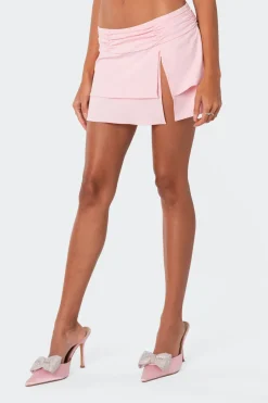 Nala Low Rise Slitted Mini Skirt