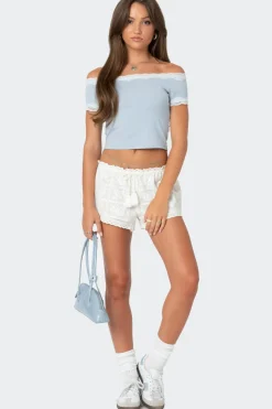 Needlepoint Lacey Shorts