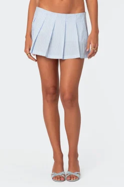 Nera Striped Pleated Skort