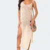 Nevea Open-Back Knitted Midi Dress