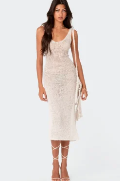 Nevea Open-Back Knitted Midi Dress