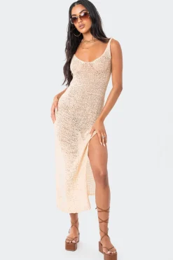 Nevea Open-Back Knitted Midi Dress