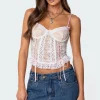 Nicolette Sheer Lace Corset