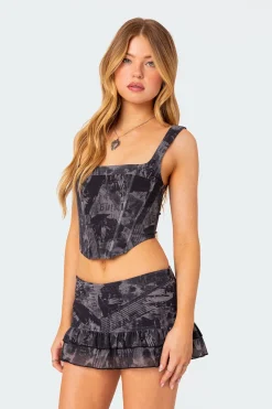 Nightlife Printed Corset