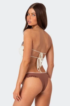 Niki Crochet Strapless Top