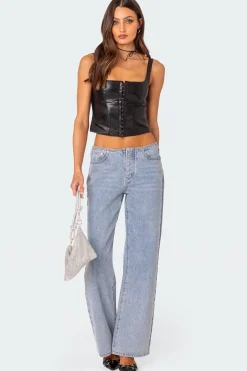 No Waistband Relaxed Jeans