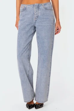 No Waistband Relaxed Jeans