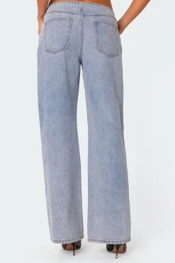 No Waistband Relaxed Jeans