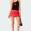 Noa Low Rise Faux Leather Micro Skirt