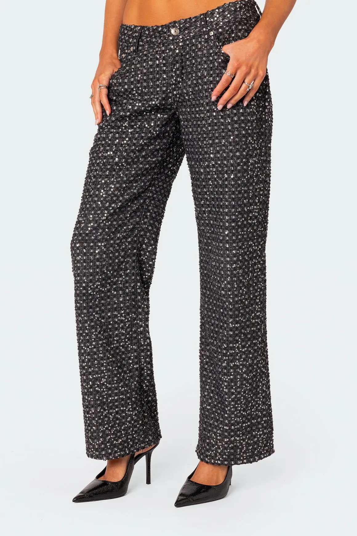 Nyah Sequin Loose Fit Jeans