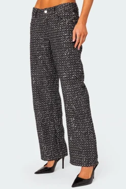 Nyah Sequin Loose Fit Jeans
