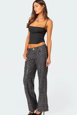 Nyah Sequin Loose Fit Jeans