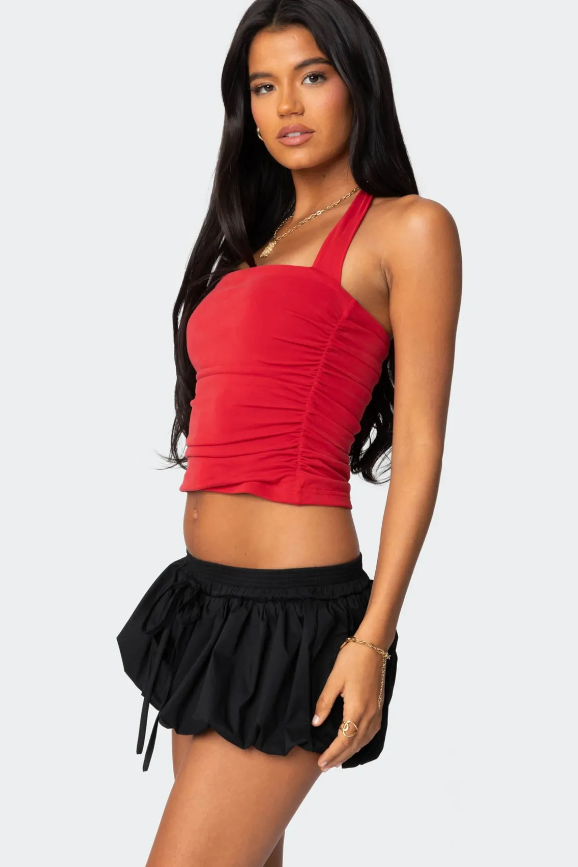 Nyrah Straight Neck Halter Top