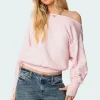 Off Shoulder Oversized Sweater