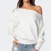 Off Shoulder Oversized Sweater