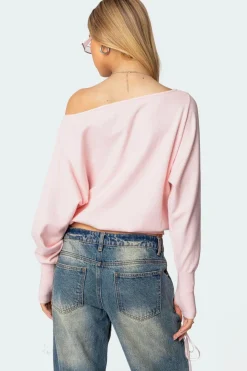 Off Shoulder Oversized Sweater