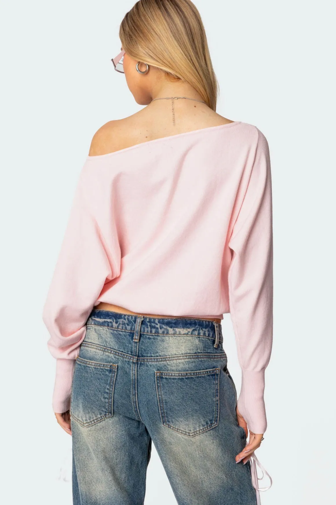 Off Shoulder Oversized Sweater