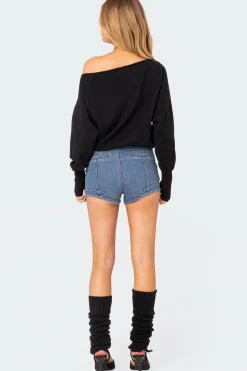 Off Shoulder Oversized Sweater