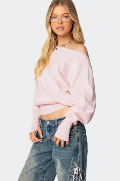 Off Shoulder Oversized Sweater
